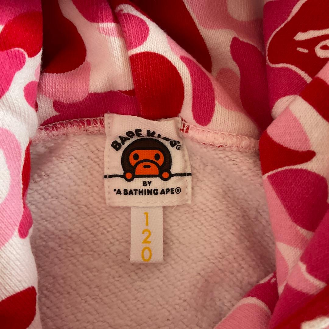 BAPE KIDSカモフラージュパーカー 120cm