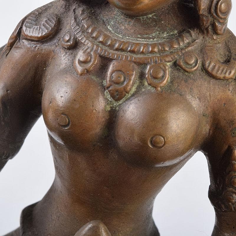 仏教美術　古銅　ヴィシュヌ神像　チベット仏　仏像　置物　V　R9035