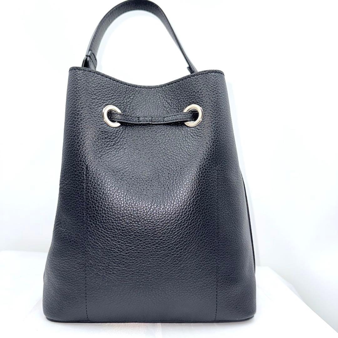 ✨美品✨FURLA フルラ コスタンザ 2WAY バケットバッグ ブラック 巾着