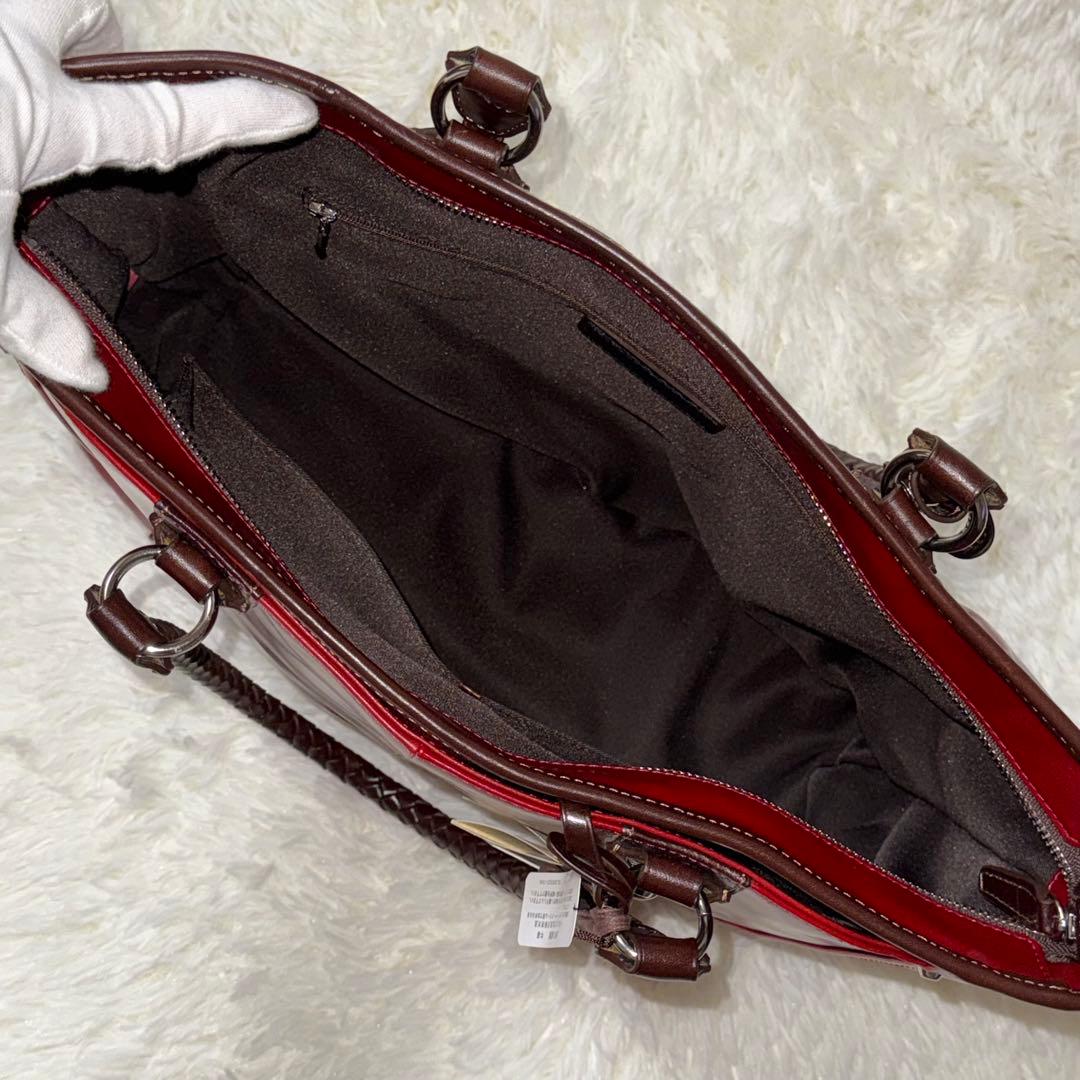 【未使用】Kiefer neu キーファーノイ ビジネスバッグ トートバッグ 赤