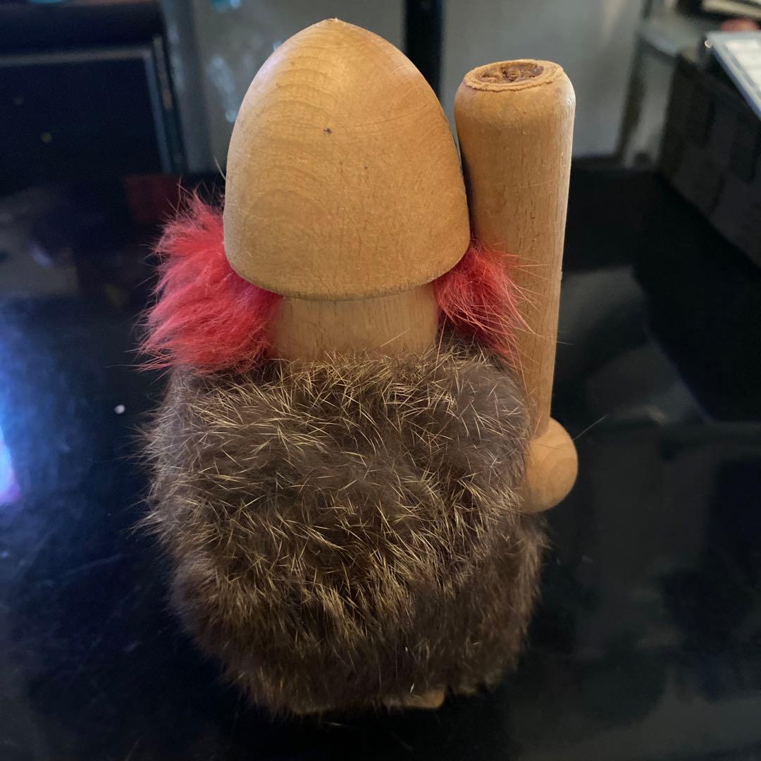 ノギンス　バイキング人形　北欧　ヴィンテージ　赤ひげ　つのなし