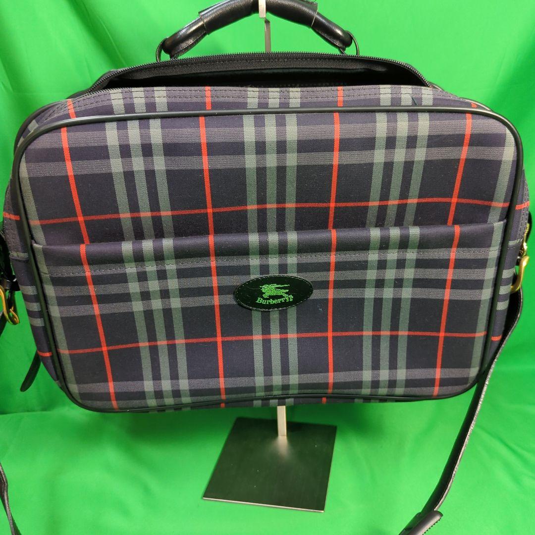 バーバリー　ボストンバッグ　希少デザイン　ヴィンテージ