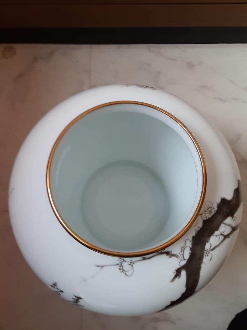 百木春夫作　高級磁器　限定版　桜花瓶皇室担当