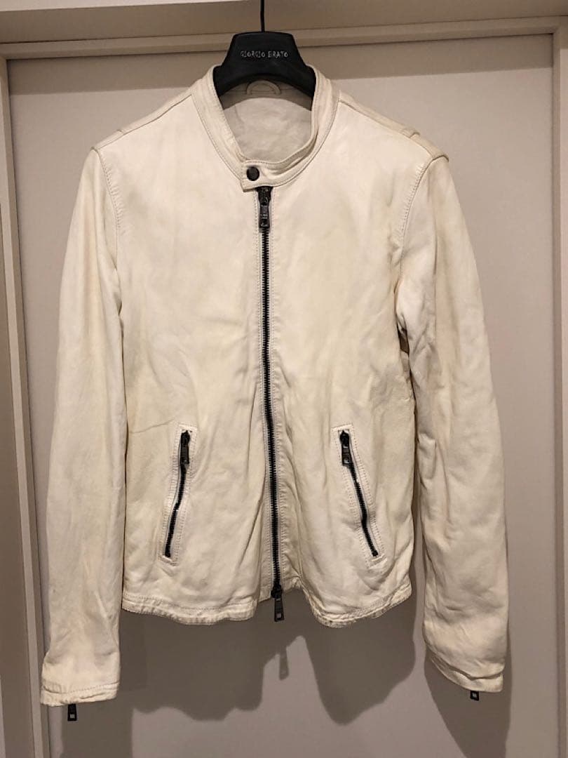 GIORGIO BRATOジョルジオブラット21FWラムレザーシングルライダース