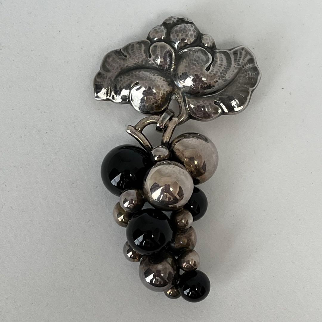 ジョージジェンセン　  ブローチ　葡萄　シルバー　925
