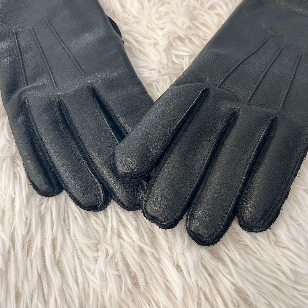 【極美品】RRL ダブルアールエル グローブ M ブラック レザー