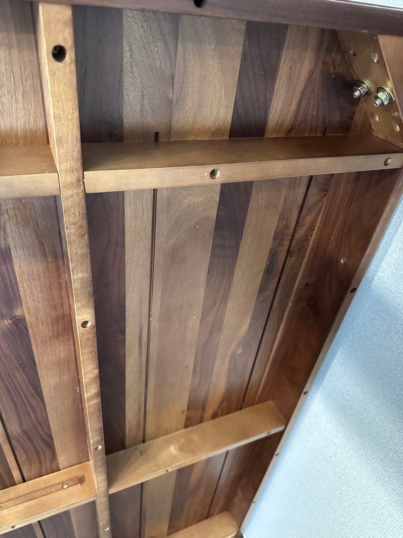 【無印良品】ダイニングテーブル 引出付 140×80cm　ウォールナット材