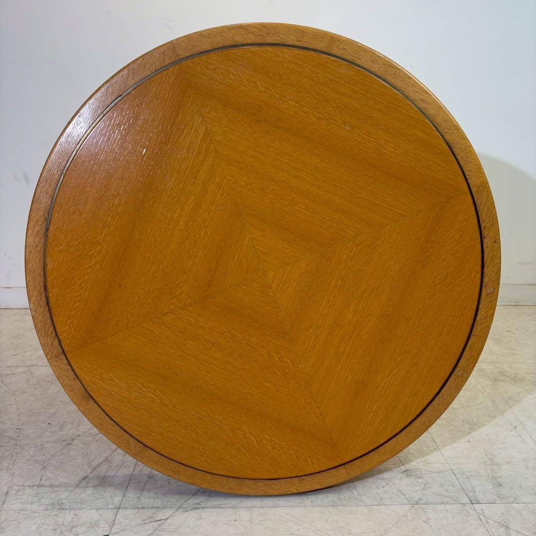 アンティーク調　コーヒーテーブル　カフェテーブル　丸テーブル　木製 2/4