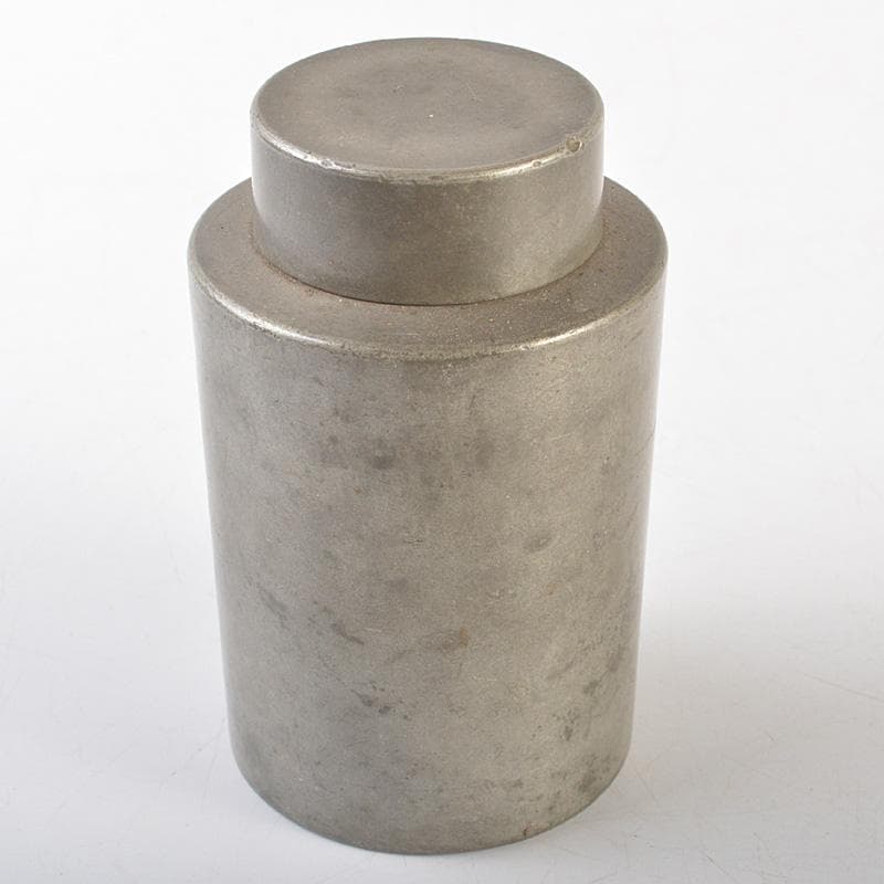 煎茶道具　古錫　点銅款　茶壷　茶心壷　約187g　M　R7269