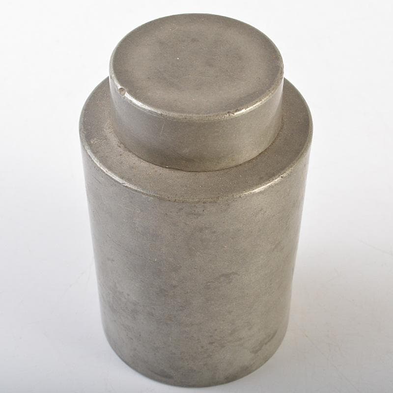 煎茶道具　古錫　点銅款　茶壷　茶心壷　約187g　M　R7269