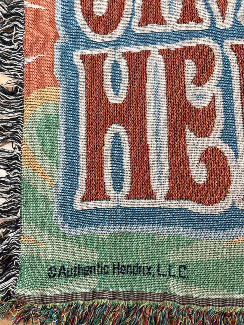 【希少】ジミ・ヘンドリックス フリンジ付きラグマット　JIMI HENDRIX