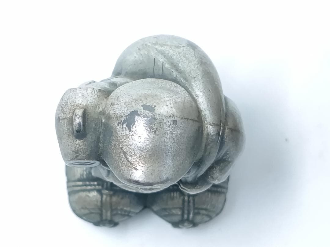 純銀製 大黒天　大黒様　約82g　高村光雲 作品原型案／原型製作者 川本吉蔵