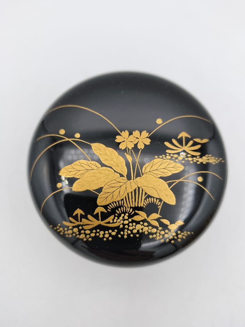 【セール】b160 春秋棗 一双（春野・秋野棗）華山作 木箱入 茶道具 古物