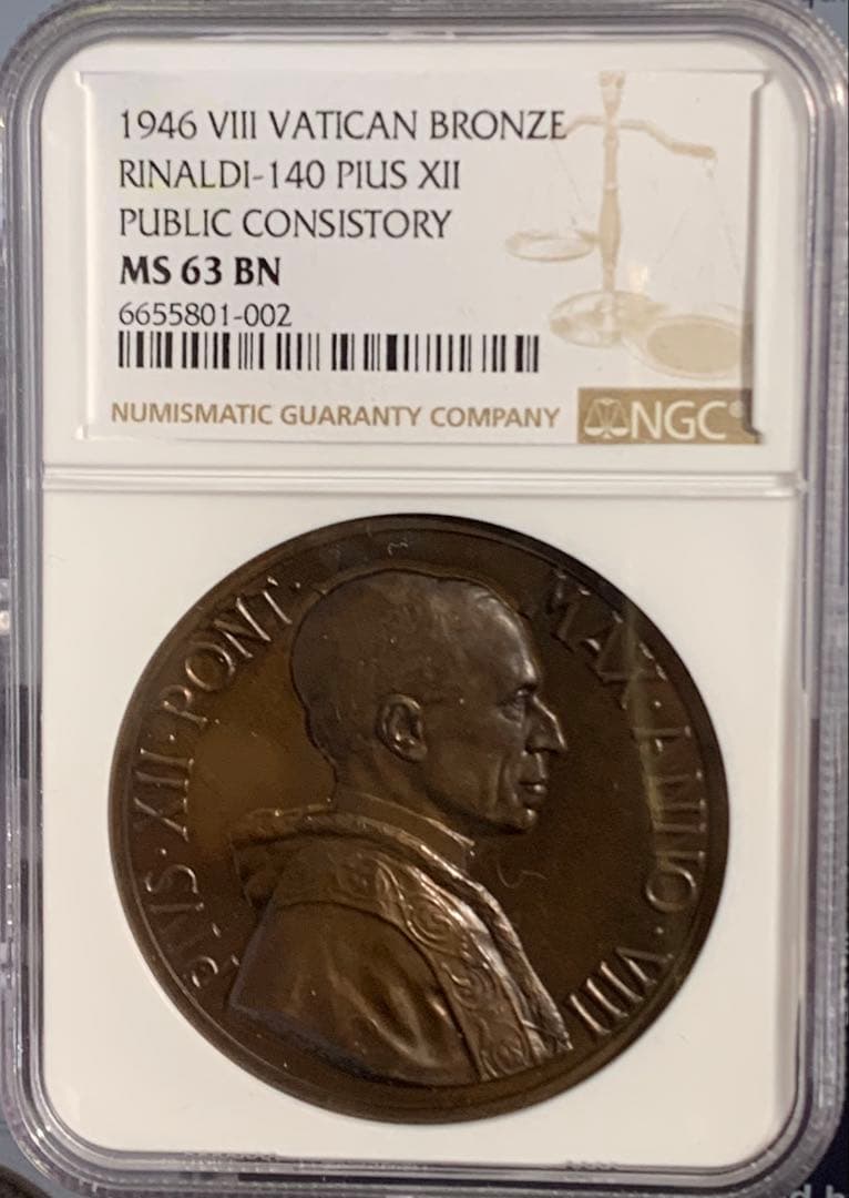 NGC Top Pop Pius XII 公会議メダル