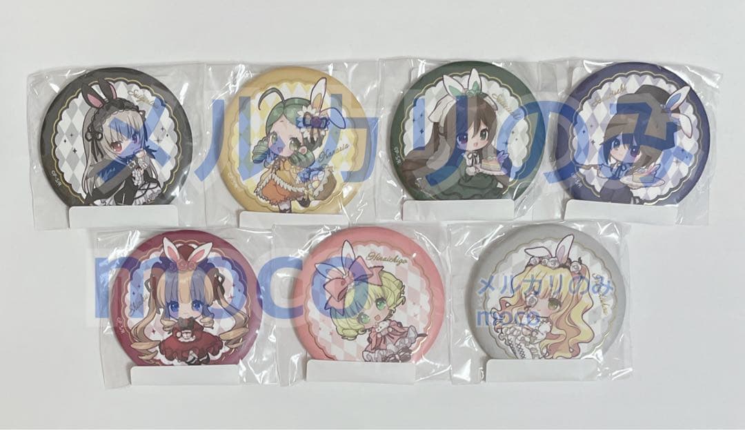 ローゼンメイデン DMMくじ 箔押し缶バッジ コンプセット