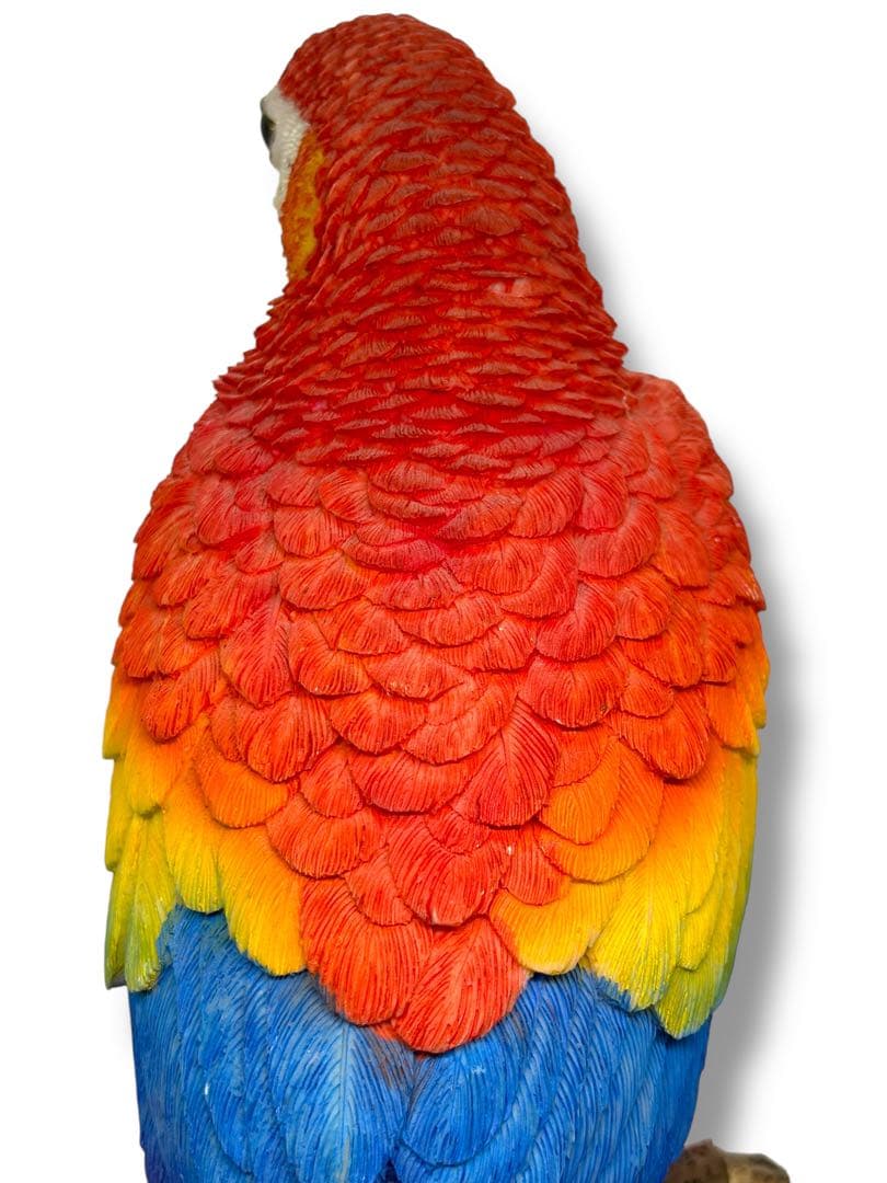 #希少種-ベニコンゴウインコ・ルリコンゴウインコ 樹脂製オブジェ 2体セット