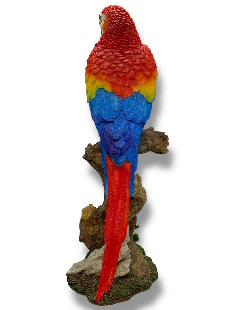 #希少種-ベニコンゴウインコ・ルリコンゴウインコ 樹脂製オブジェ 2体セット