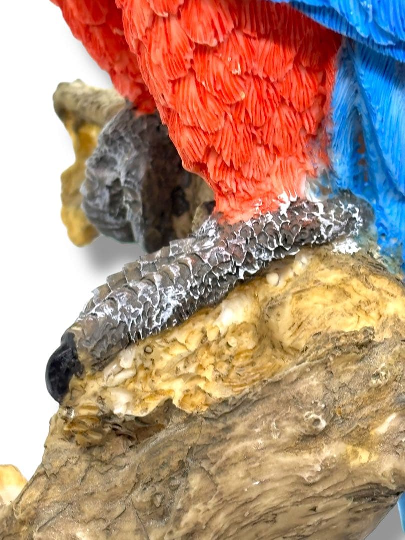 #希少種-ベニコンゴウインコ・ルリコンゴウインコ 樹脂製オブジェ 2体セット