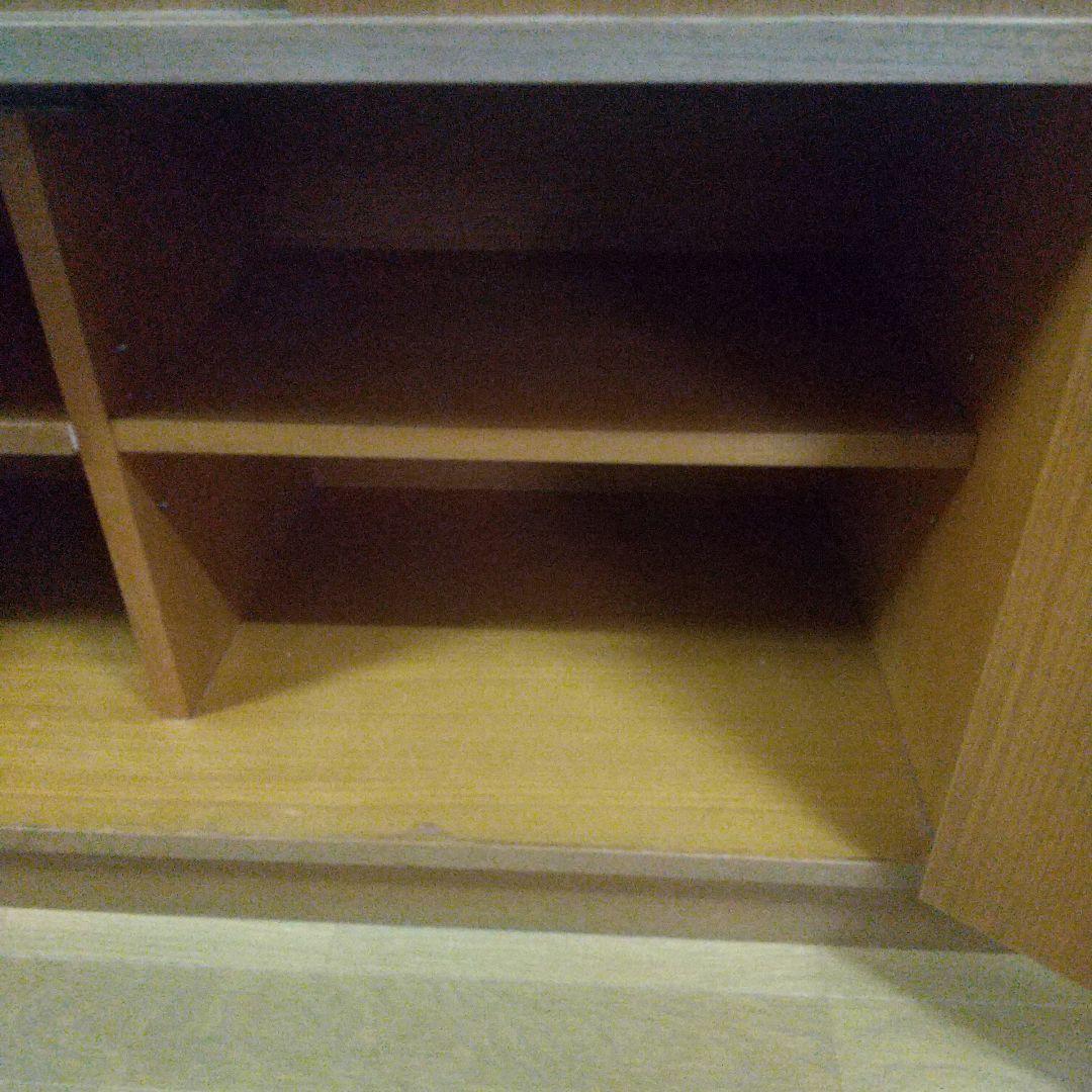 【最終お値下げ】昭和レトロ 和モダン 木製キャビネット 引き戸ガラスショーケース