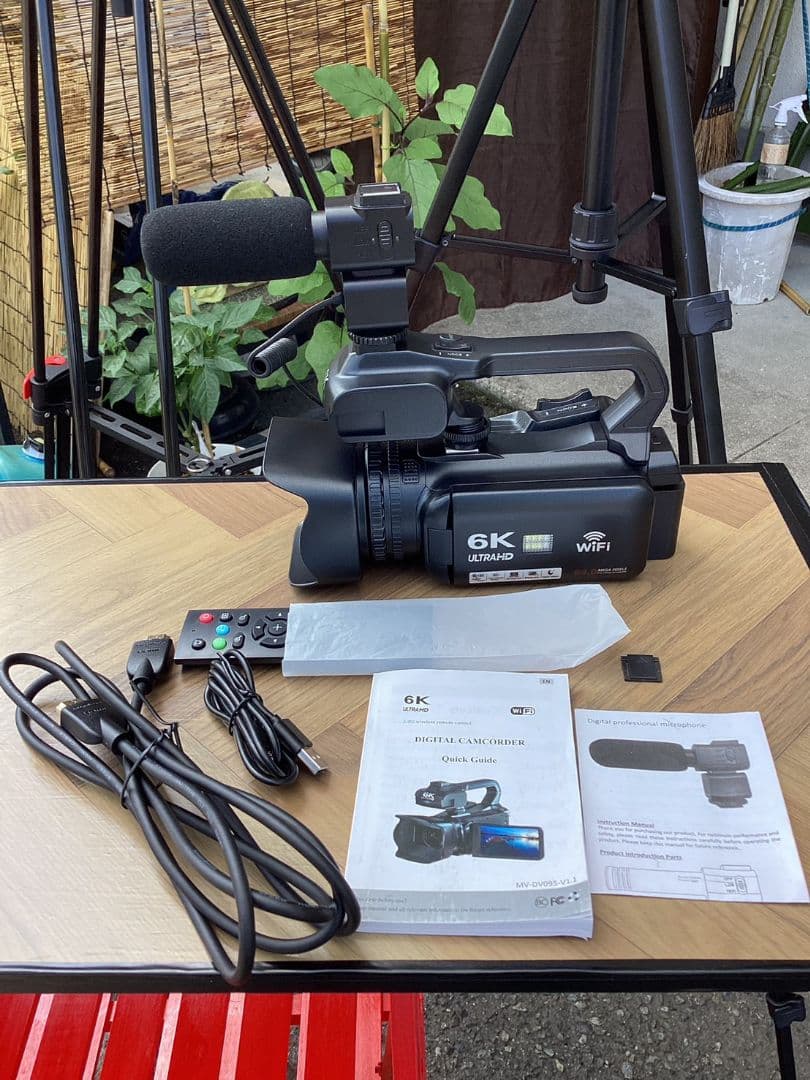 6Kデジタル ビデオカメラ ULTRA　HD Wi-Fi機能付き