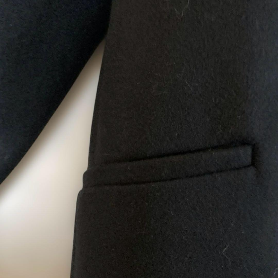 新品タグ付★UNITED TOKYO 黒ノーカラーコート　卒入園卒業式セレモニー