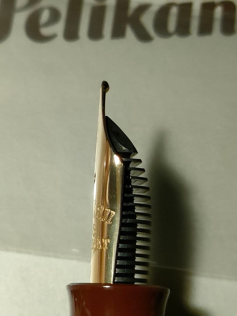 Pelikan ペリカン 万年筆 M101N トータスシェルブラウン B