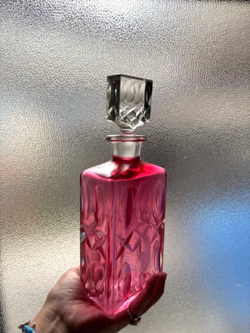603 フランスアンティーク カットが美しいデキャンタ カラフ パリ 美品