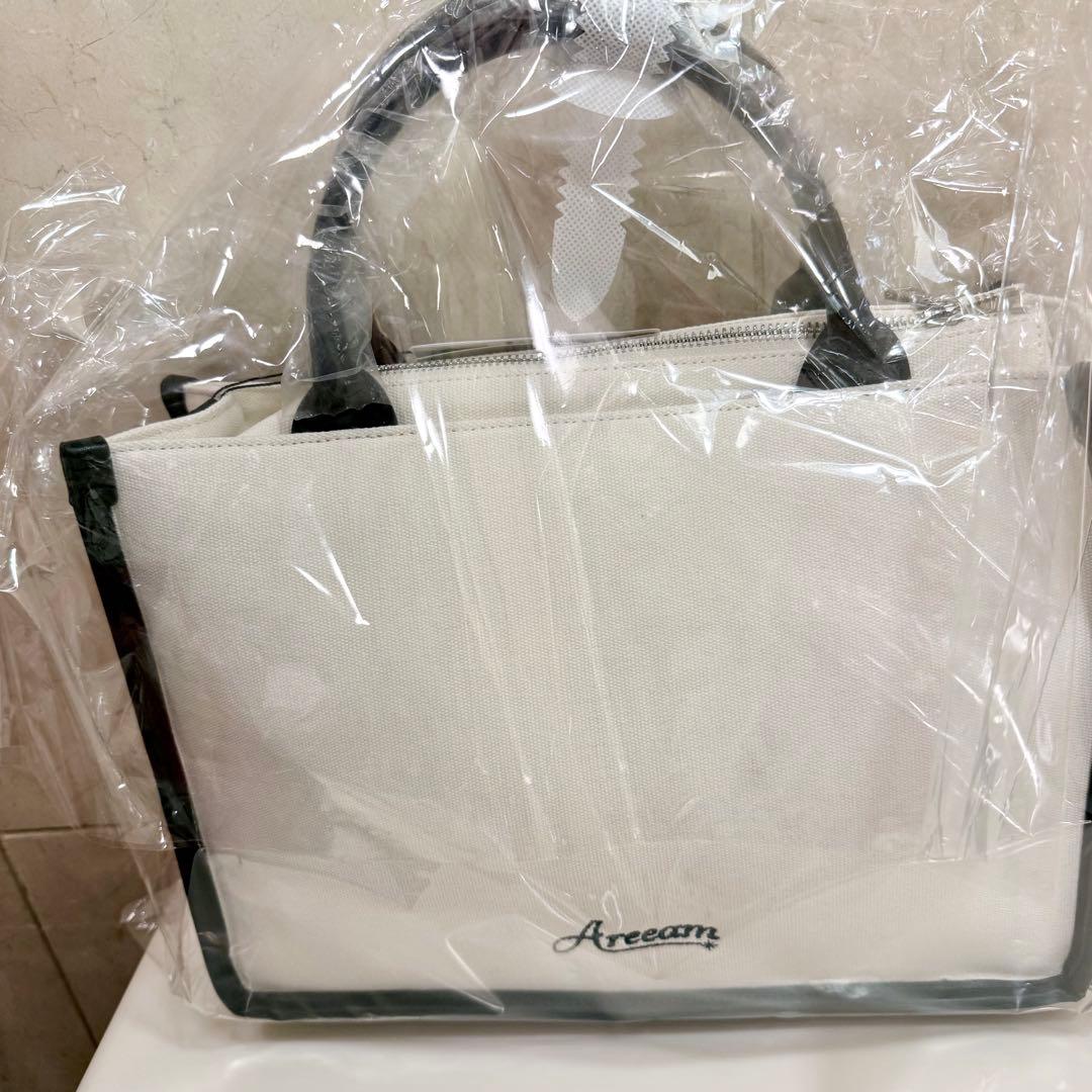 Areeamアリーム　ミッキー&フレンズ　トート　さがら刺繍バッグ　シニエール織