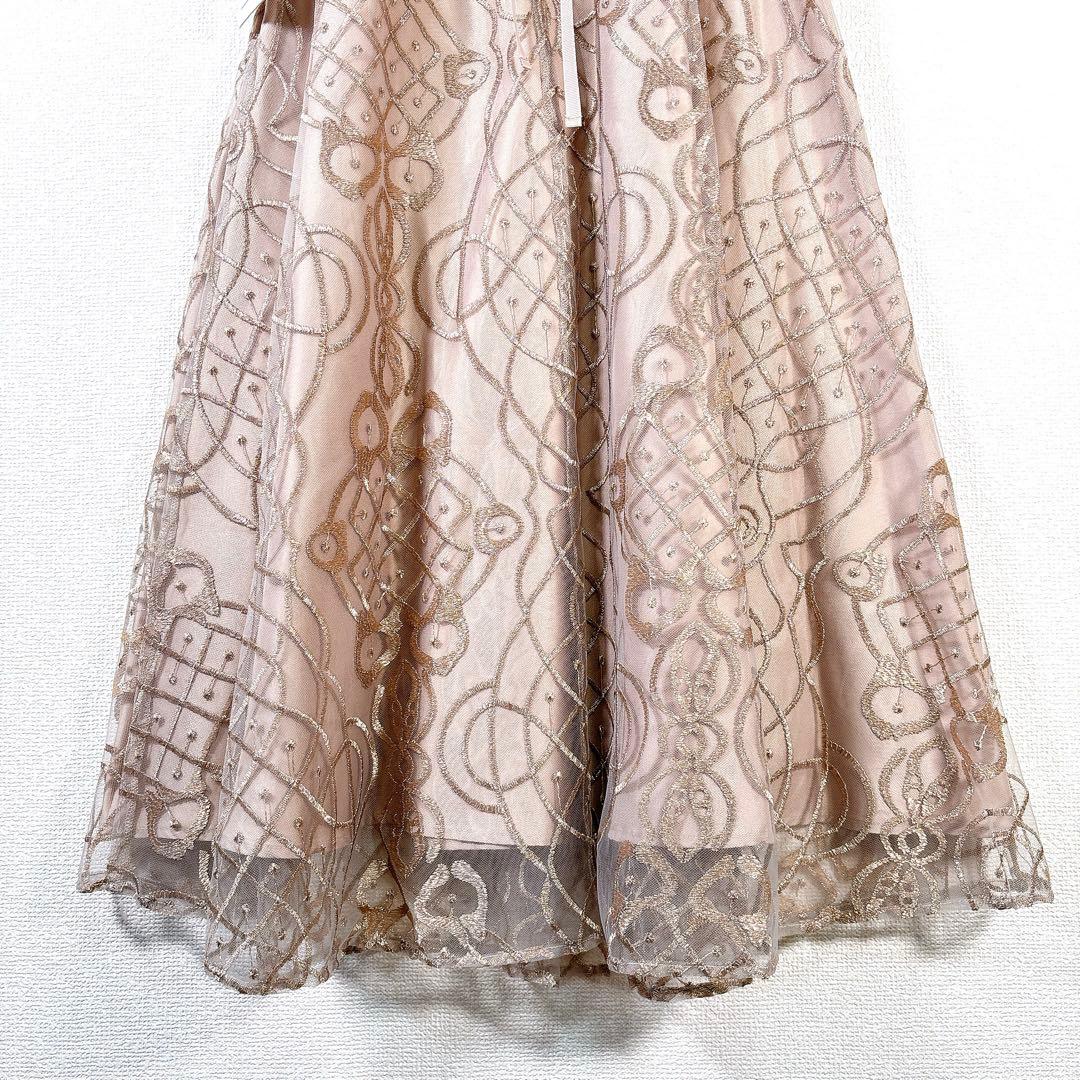 新品✨ドリードール シャイニーエンブロイダリードレス オケージョン ワンピースM