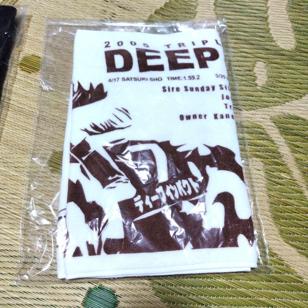 競馬　ディープインパクト三冠記念グッズ　Ｔシャツ　タオル　キャップ オマケつき