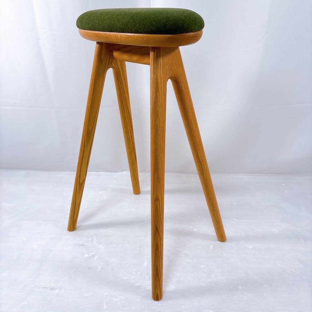 【極美品】ナガノインテリア スツール 木製 コッペスツール キッチンスツール