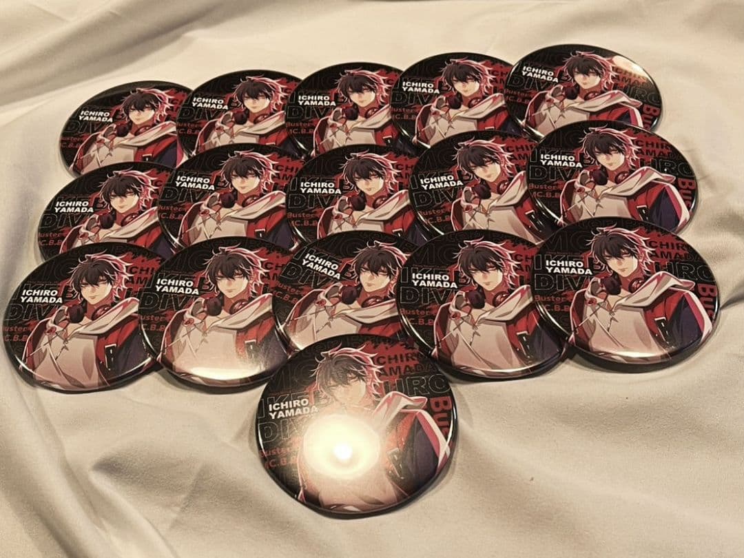 き*ら様 ヒプマイ　ヒプノシスマイク　山田一郎　缶バッチ