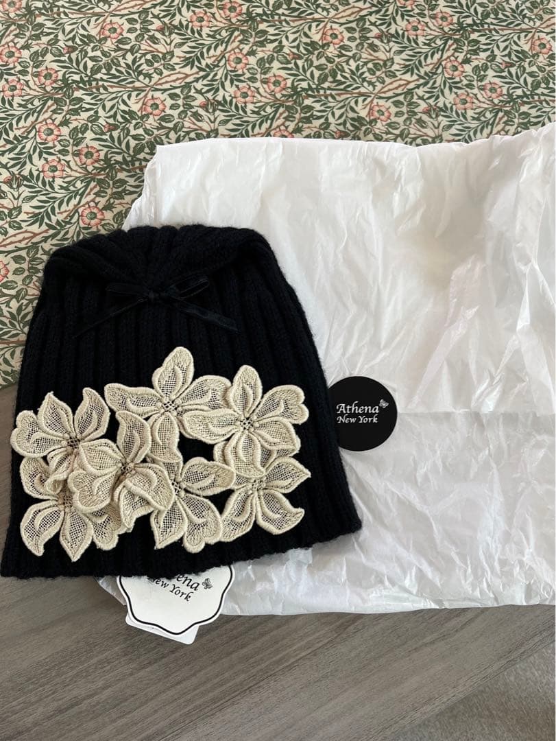 アシーナニューヨークジャスミンニット帽子24AW