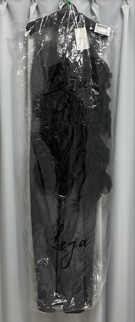 LEJA ボリュームチュールスリーブオールインワンパンツドレス