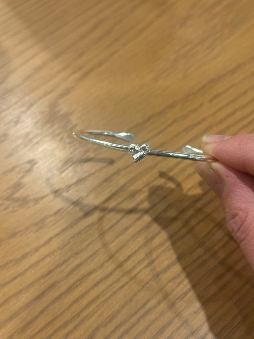 ブレスレット・バングル frank and easy sv tiny heart bangle