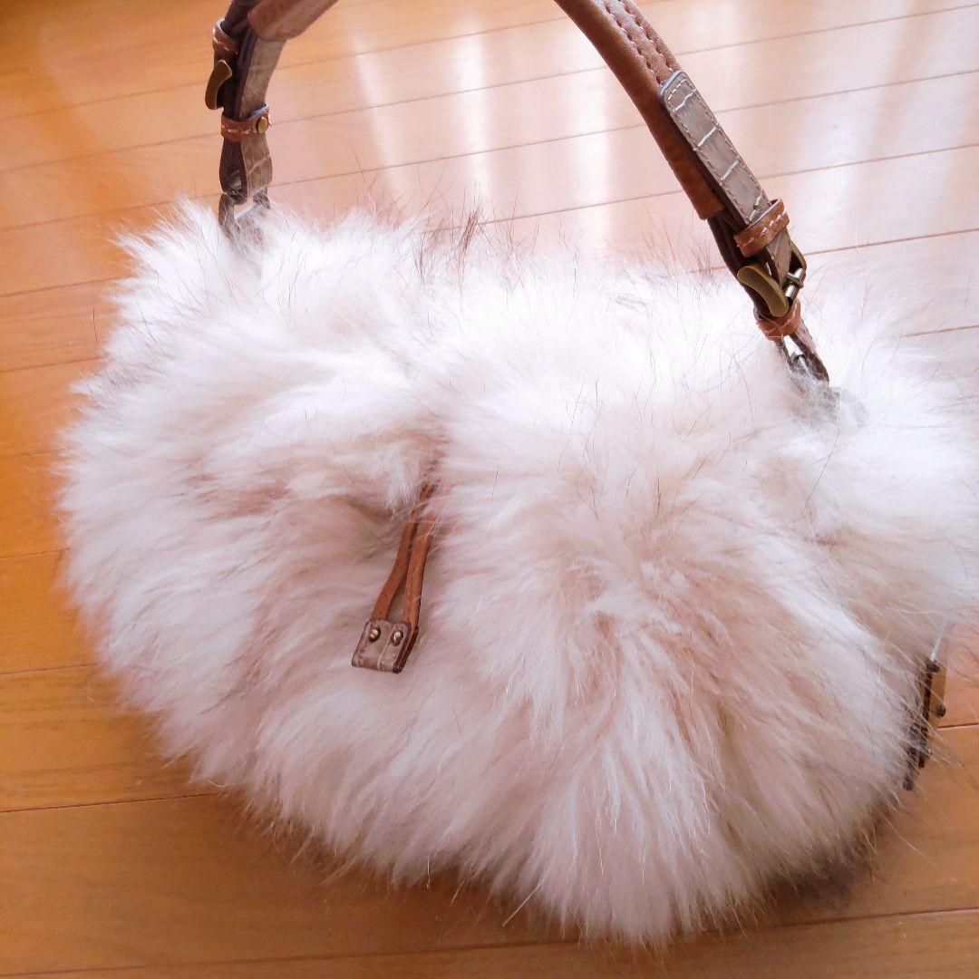 EPOCA エポカ　ふわふわ　リアルファー　ワンショルダー　バッグ　毛皮