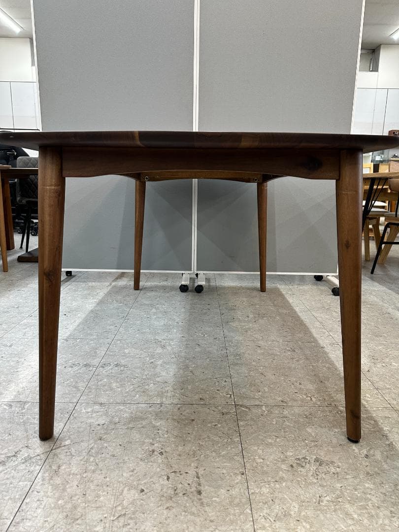 大塚家具　ダイニングテーブルセット　イス×4　ブラウン