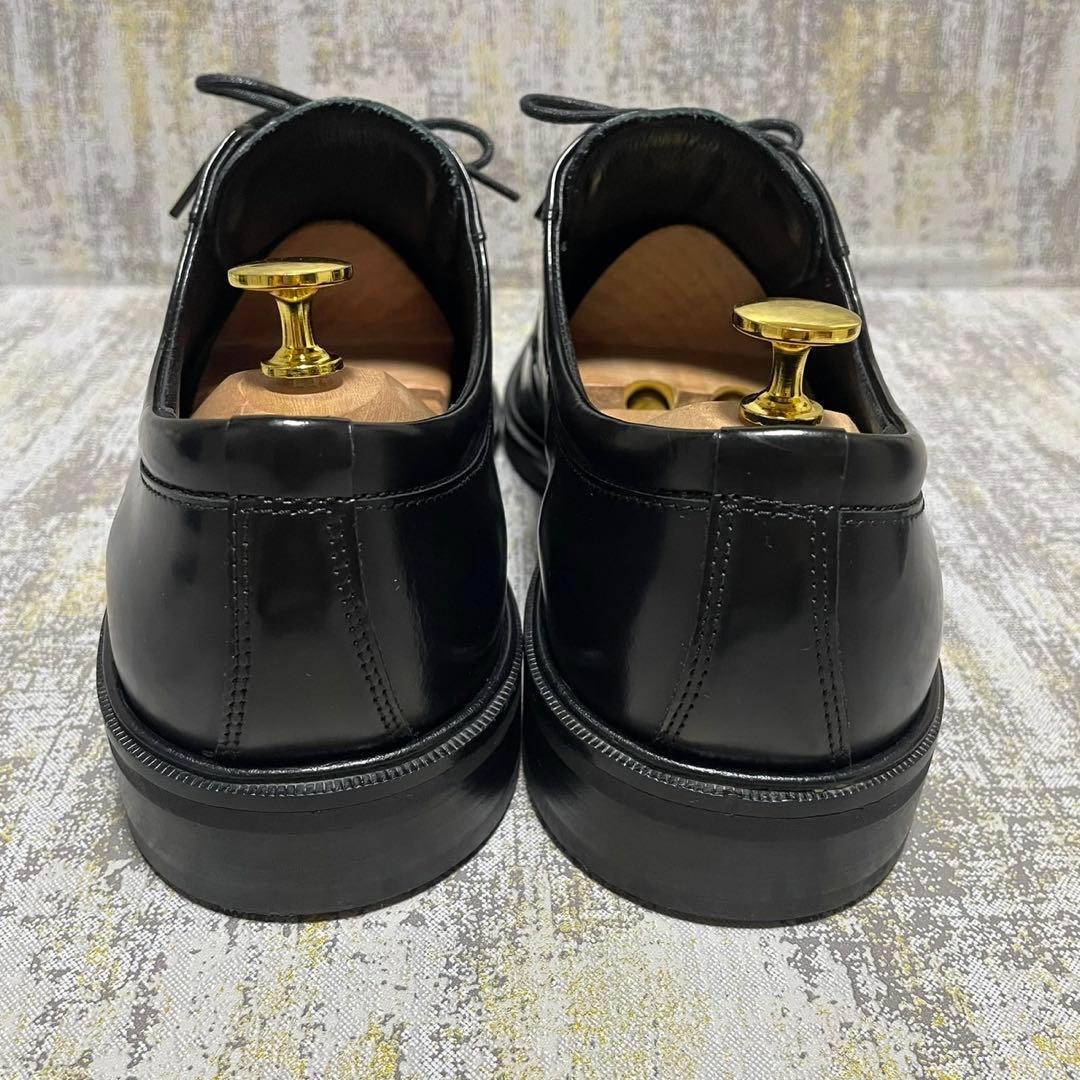 ★28.5㎝★ブラック フォーマル ビジネスシューズ エコー プレーントゥ