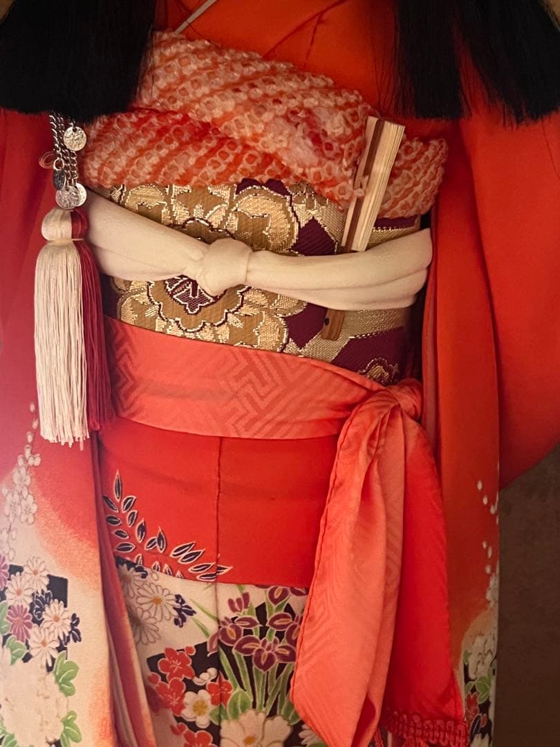 市松人形セット 赤と青の衣装