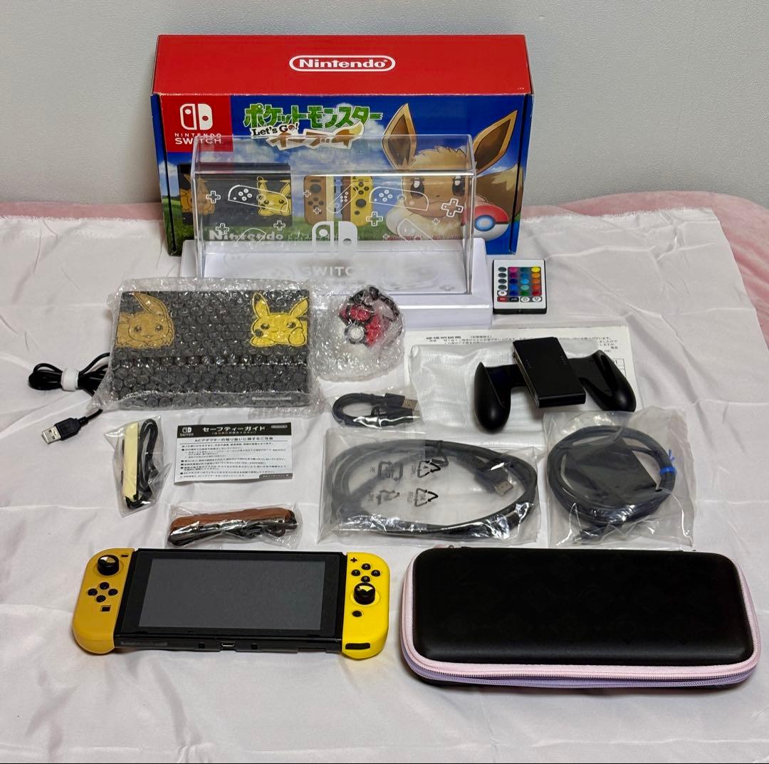 Switch 本体 ピカチュウ イーブイ ポケモン 動作確認 初期化済