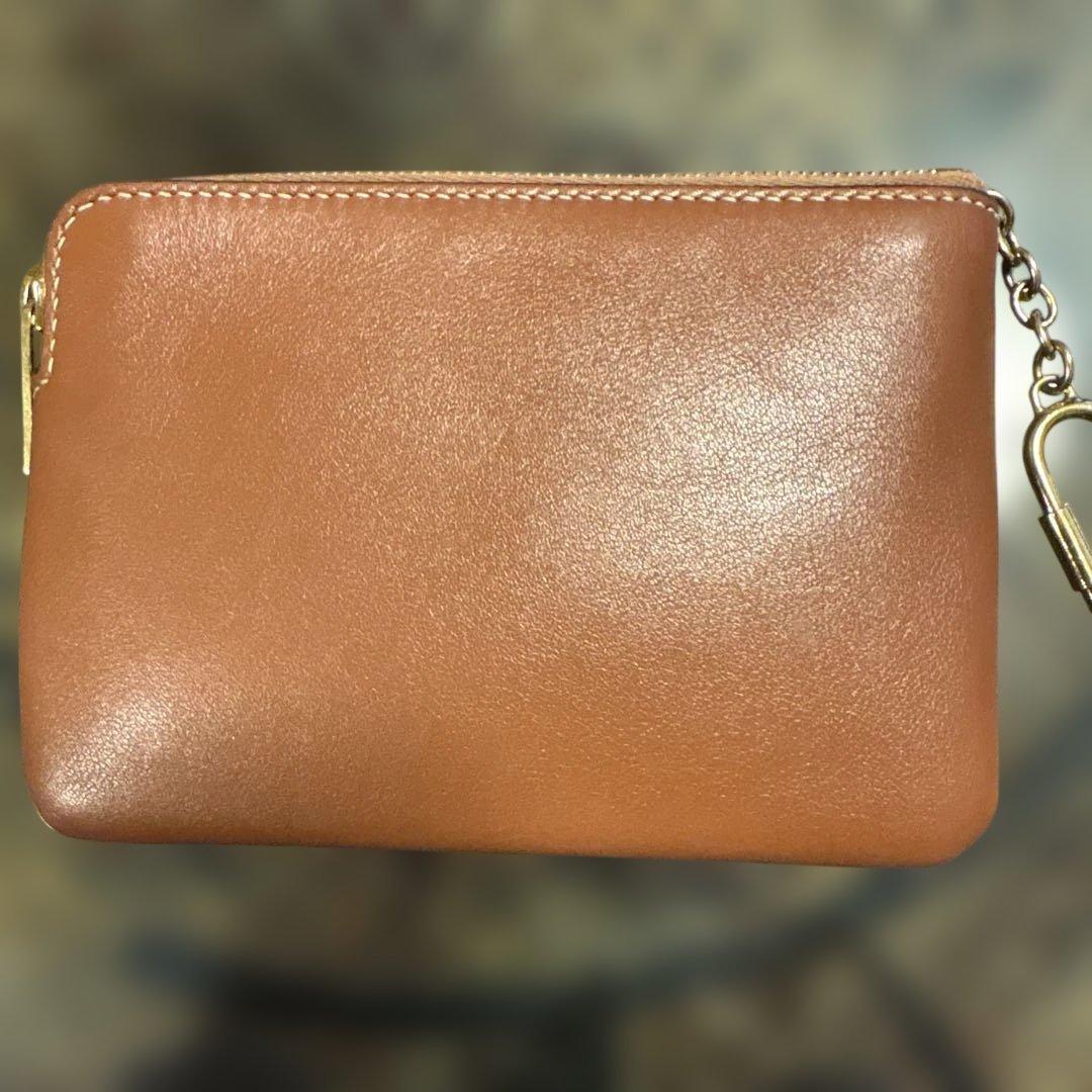 [CELINE]セリーヌケース トリオンフ　キーリング付きレザー