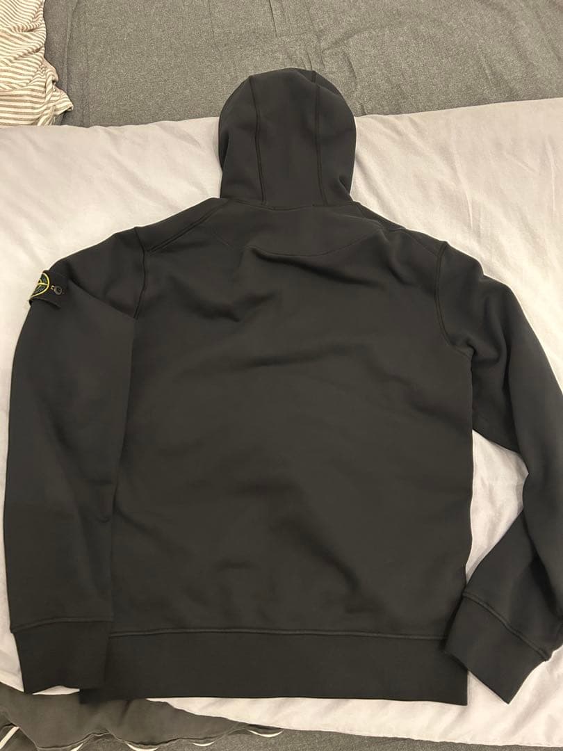 Stone  ブラック フルジップ パーカーL
