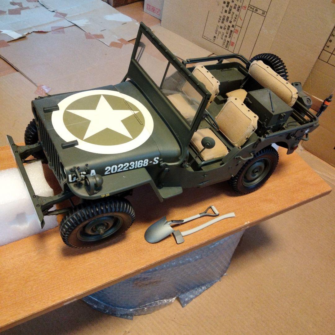 デアゴスティーニ・ウイリスジープ1／8 ・ジャンク品(部品の破損、欠品有りの為）