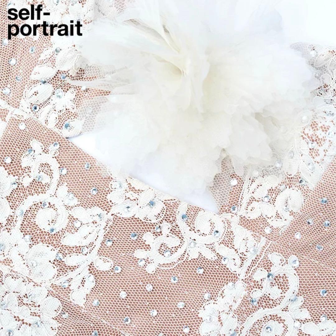 self-portrait セルフポートレイト　レースドレス アイボリー 結婚式