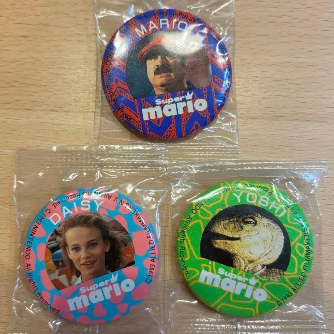 【非売品・レア】スーパーマリオ 魔界帝国の女神　缶バッジ3種セット