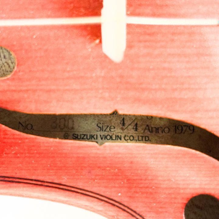 SUZUKI スズキ バイオリン No.300 4/4 Anno 1979年 弓