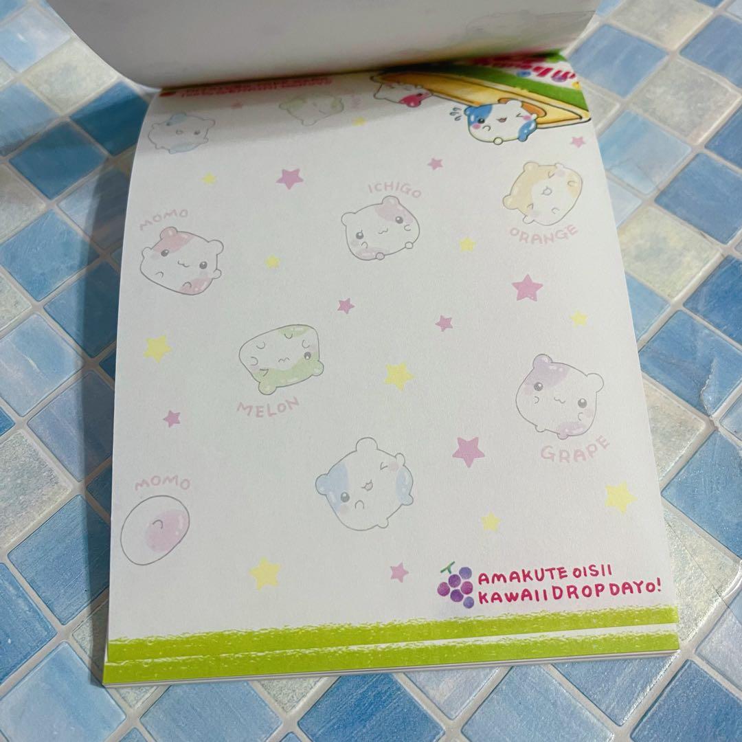 平成レトロ　ハムちゃん　ミニハムドロップス メモ帳 シール付き