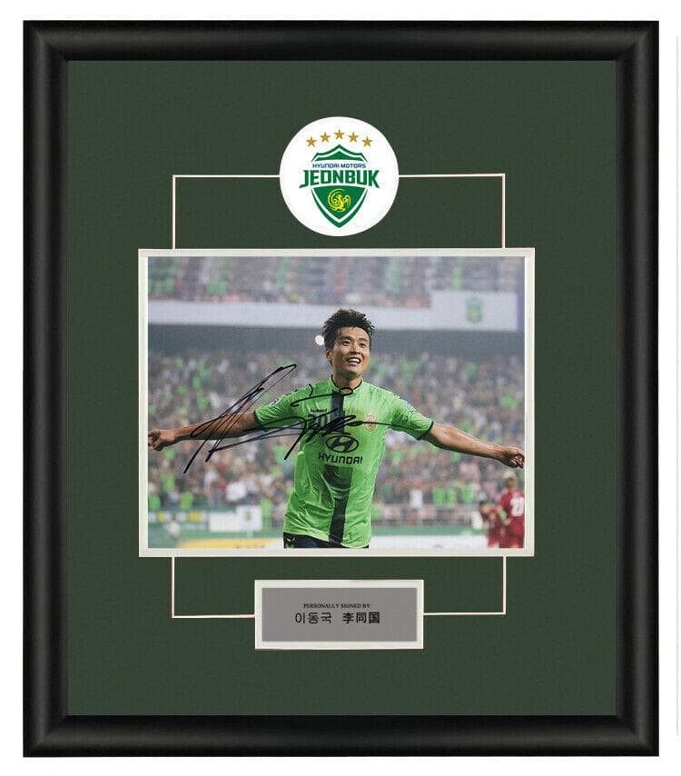 直筆サイン入り写真 イ・ドングク FC 全北現代モータース /フレーム別/鑑定済