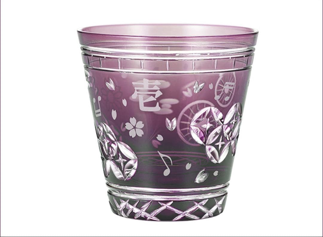 千本桜 初音ミク 切子 グラス