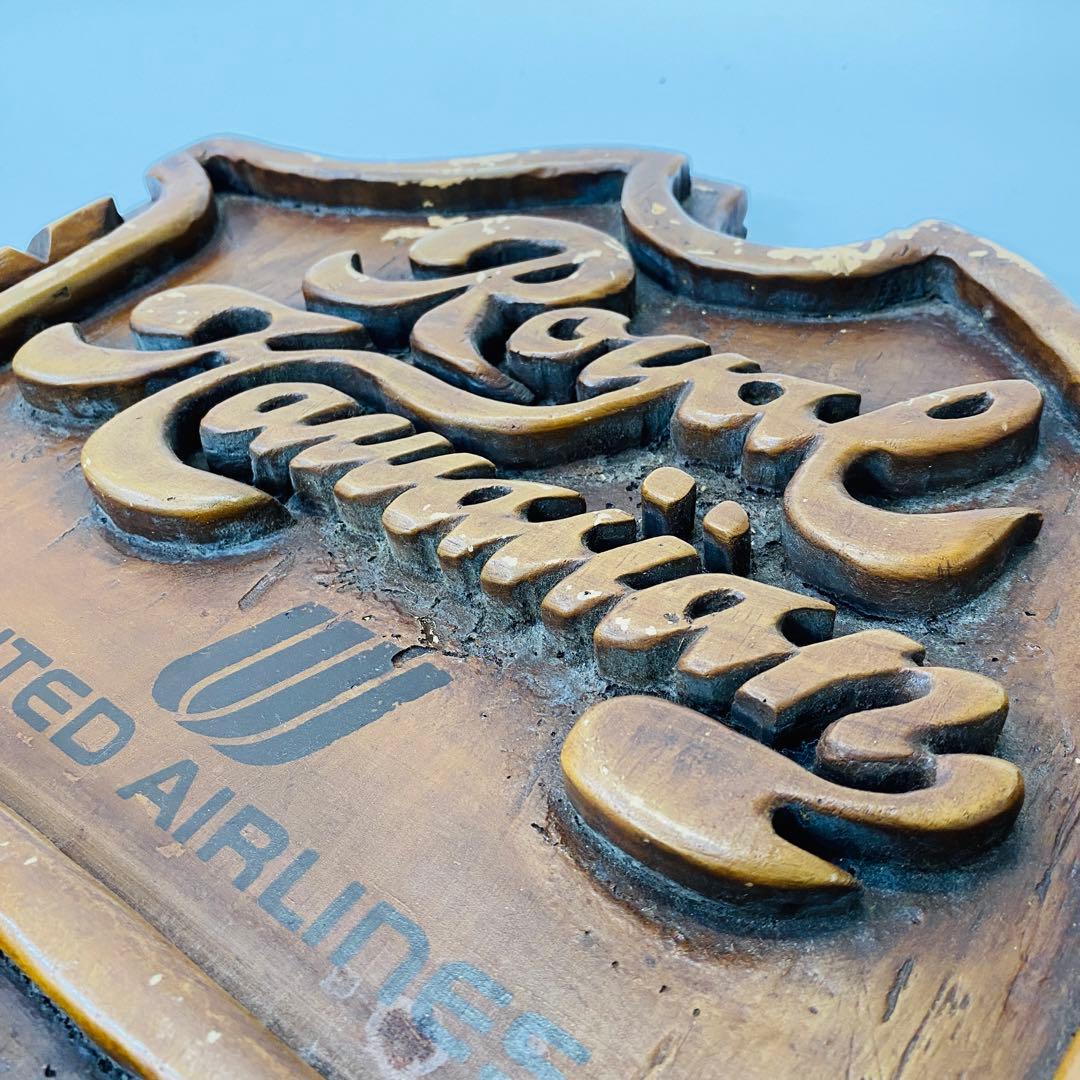 ユナイテッド航空 HAWAII ロイヤルハワイアン 店頭 看板 非売品 超レア品